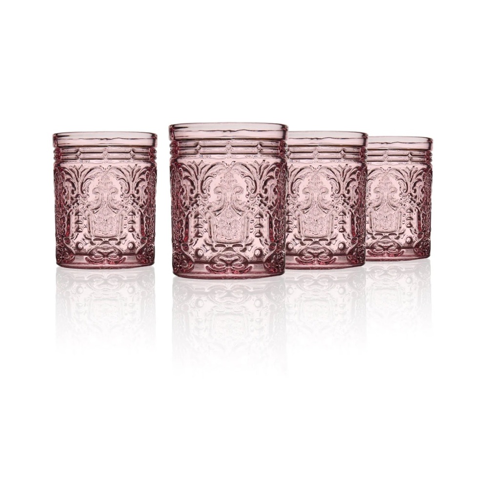 BNIB Jax Pink Double Old Fashion, Set of 4